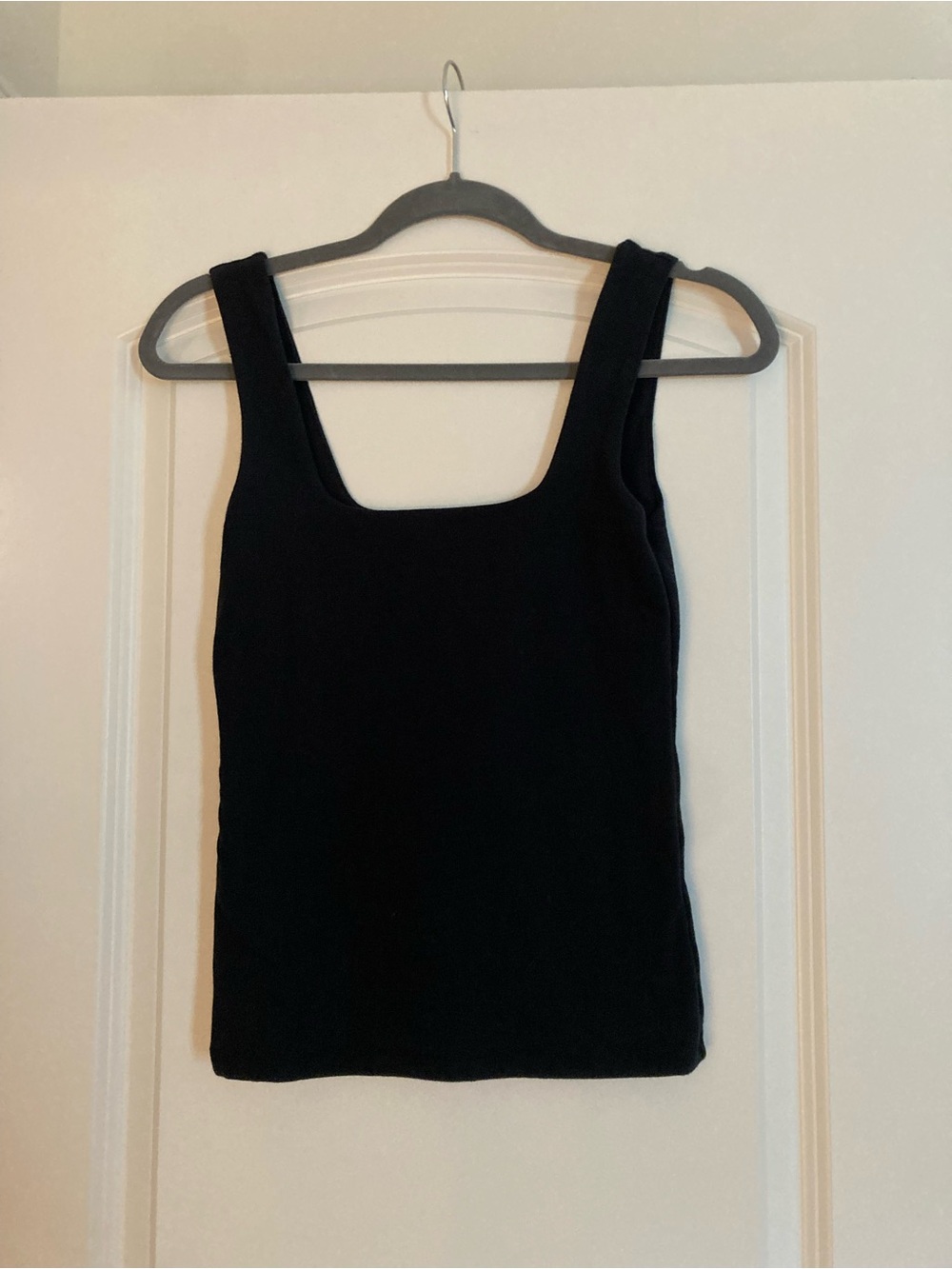Abercrombie Classic Black Square-Neck Tank Top